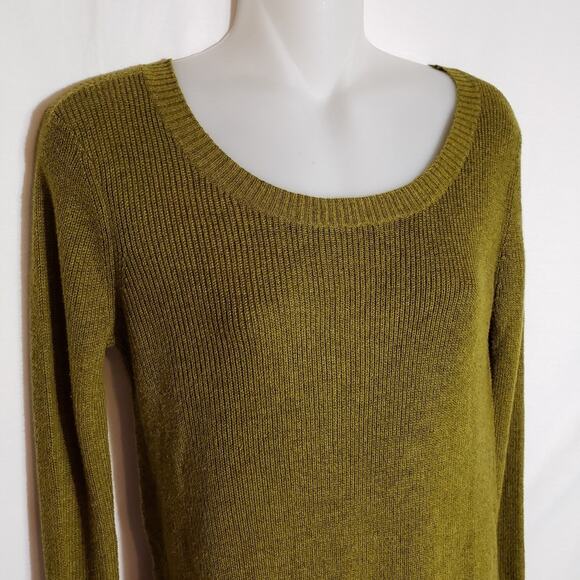 American Eagle Outfitters Womens Sweater Size XS Green Scoop Neck Knit Pullover - Picture 3 of 8